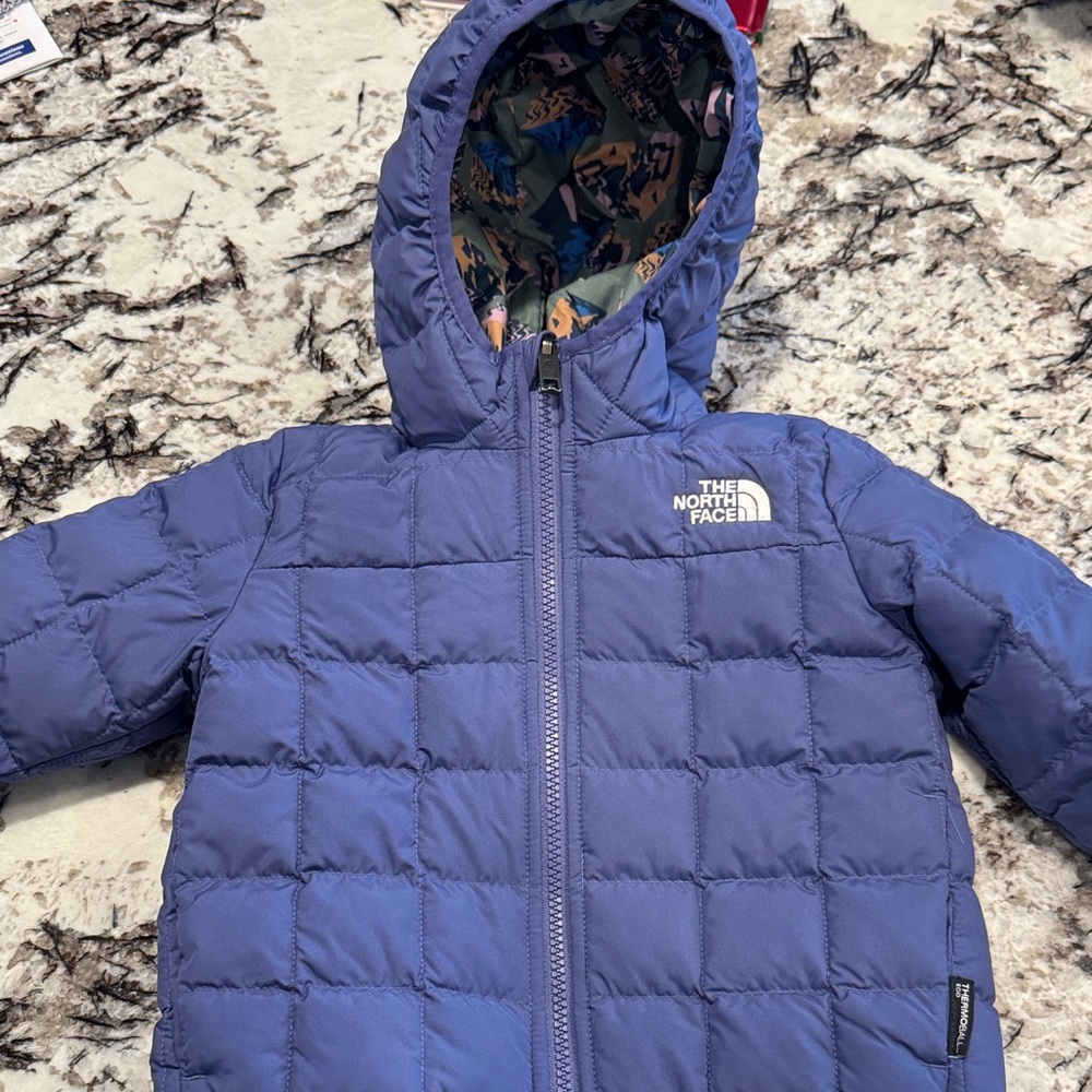 Toddler Northface Thermoball Hooded Reversible Jacket